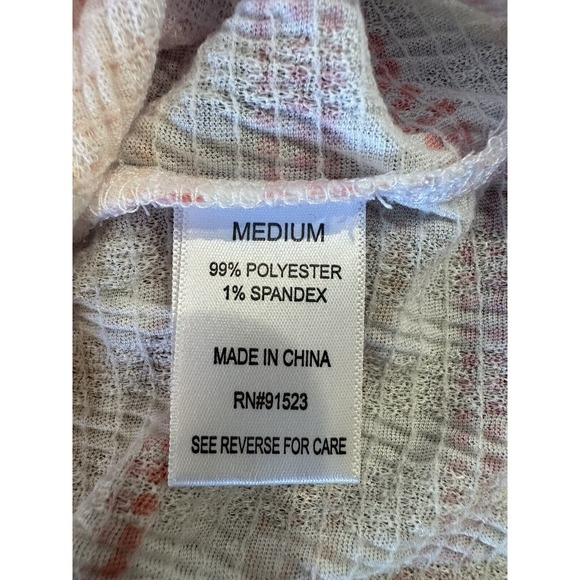 Roudelain Womens Spaghetti Strap Tank Top Pink And White Striped Size Medium NEW - Picture 7 of 12